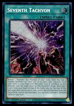 Yu-Gi-Oh TCG Maze of the Master #MZTM-EN016 Seventh Tachyon Secret Rare,1st Ed. - Image 1