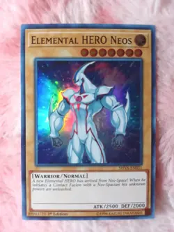 Yu-Gi-Oh! Elemental HERO Neos Shadows in Valhalla SHVA-EN031 1st Edition Card - Image 1
