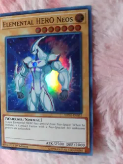 Yu-Gi-Oh! Elemental HERO Neos Shadows in Valhalla SHVA-EN031 1st Edition Card - Image 3