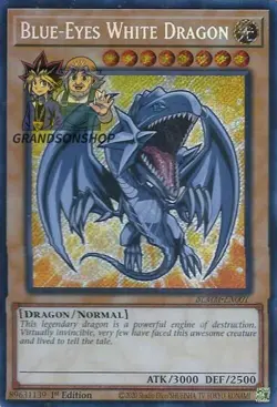 Yu-Gi-Oh! Blue-eyes White Dragon (CHIBI) BLMM-EN001 Secret Rare - Image 1