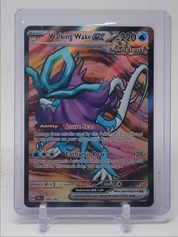 WALKING WAKE EX 2024 POKEMON TEMPORAL FORCES ULTRA RARE HOLO 189/162 Q4841 - Image 1