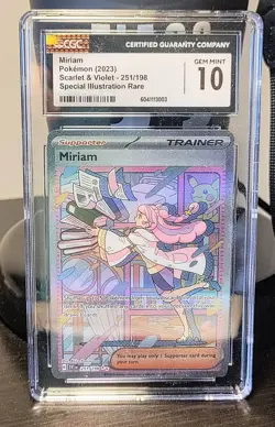 Pokemon 2023 EN Miriam Trainer Scarlet and Violet 251/198 graded CGC 10 - Image 1