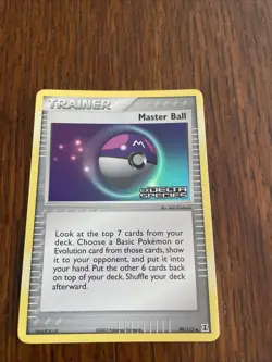 Pokemon TCG Master Ball EX Delta Species 99/113 Reverse Holo Uncommon - Image 1
