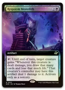 Requiem Monolith (Extended Art) #333 (Foil) NM Edge of Eternities EOE Magic MTG - Image 1