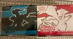Pokemon Scarlet and Violet Black Bolt/White Flare Pokemon Center ETBs SEALED NEW - Image 1