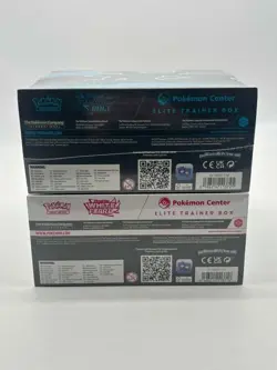Pokemon Black Bolt White Flare Pokemon Center Exclusive ETB Art Set Sealed - Image 4