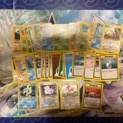 Pokemon Base Set Small Card Lot (2 Holos) (4 Rares) - Image 1