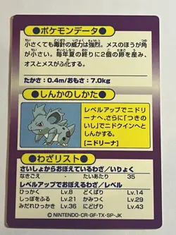 Pokemon Card Japanese Nidoran (F) Holo Foil 1997 Meiji Rare Played US Seller - Image 2