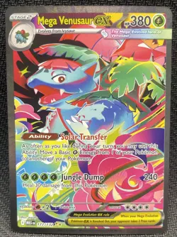 Pokemon TCG Mega Venusaur EX Card 177/132 Mega Evolution Sir - Image 1