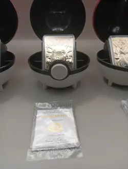 Set Of Three Pokeball Gold Plated 24k Pokemon Cards (Pikachu,Polliwhirl,Togepi) - Image 3
