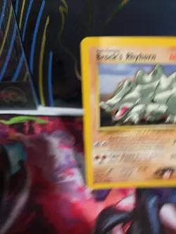 Pokemon Card - Brock's Rhyhorn Gym Heroes 22/132 Rare LP #10 - Image 5