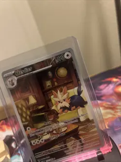Pokemon TCG Herdier White Flare Illustration Rare Card 155/086 NM - Image 3