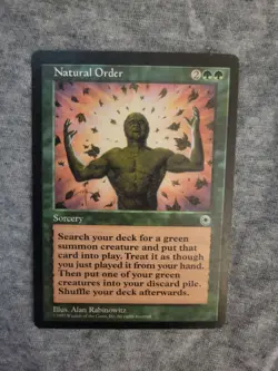 Magic: The Gathering Natural Order Portal Rare Green Sorcery Card - Image 1