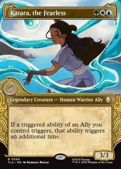 Katara, the Fearless - Foil Extended Art Showcase TLA NM MTG - Image 1