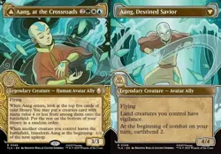Aang, at the Crossroads // Aang, Destined Savior - Foil Extended Art TLA NM MTG - Image 1