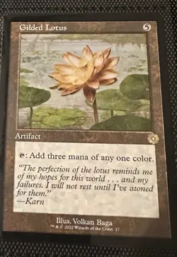 MTG Gilded Lotus the Brothers' War 17 Retro Artifact Magic The Gathering. - Image 1