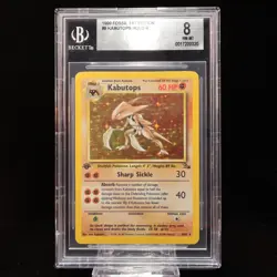 Pokemon TCG - Kabutops 9/62 Fossil 1st Edition 1999 Holo Rare - PSA/BGS 8 NM-MT - Image 2