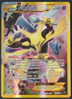 Pokemon - Alakazam EX - 125/124 - XY Fates Collide - Secret Rare - Played - Image 2