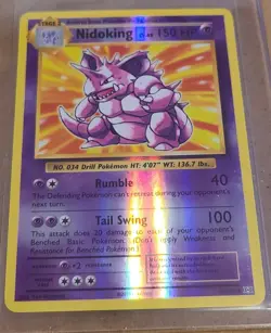Nidoking - 45/108 Pokemon Evolutions XY Reverse Holo NM - Image 1