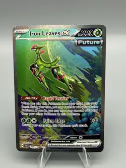 Pokemon TCG Temporal Forces: Iron Leaves ex 203/162 Special Illustration Rare 🔥 - Image 1