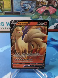 Ninetales V 026/192 2020 Rebel Clash Pokemon Card TCG Ultra Rare Full Art - Nm - Image 1