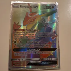 Pokemon Rayquaza GX Secret Rare Full Art Holo SM-Celestial Storm 177/168 - Image 1