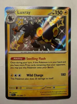 Luxray - 137/091 - Paldean Fates - Baby Shiny - Pokemon - Image 1