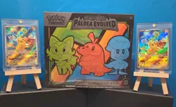Pokemon Paldea Evolved Elite Trainer Box Factory Sealed + 2 Xtra Pikachu Promos - Image 1