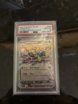 2025 POKEMON PRE EN-PRISMATIC EVOLUTIONS #060 UMBREON EX PSA 10 - Image 1