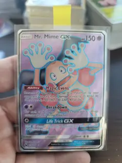 Pokemon Mr. Mime GX (Full Art) 156/168 Sm-Celestial Storm Holo - Image 3