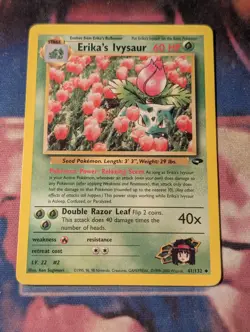 Erika's Ivysaur 41/132 Gym Challenge LP Pokemon - Image 1