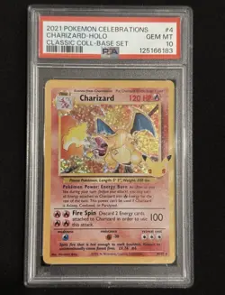 PSA 10 Charizard Celebrations Classic Collection Holo Base Set Pokemon 4/102 - Image 1