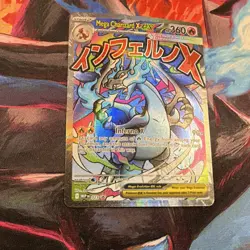 Pokemon Mega Charizard X EX 023 Me: Mega Evolution Promo Full Art Holo 360 HP - Image 3