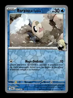 Carte Pokemon Barpau de Cynthia Reverse 052/182 Rivalites Destinees Francais - Image 1