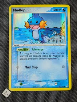 Mudkip 57/100 - EX Crystal Guardians Stamped Reverse Holo Pokemon TCG MP - Image 1