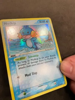 Mudkip 57/100 EX Crystal Guardians Stamped Reverse Holo Pokemon TCG Card NM - Image 5