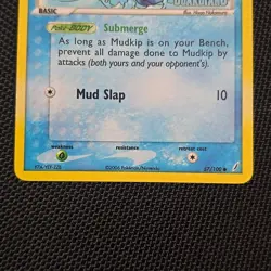 Pokemon Mudkip 57/100 Reverse Holo EX Crystal Guardians Stamped - Image 3