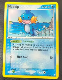 Mudkip 57/100 EX Crystal Guardians Stamped Reverse Holo Pokemon TCG Card NM - Image 1