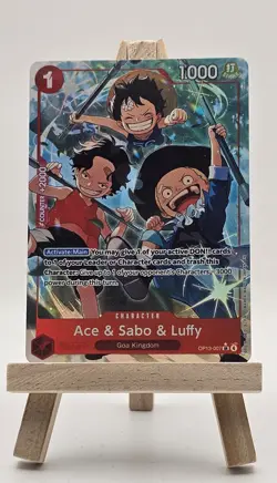 One Piece - Ace & Sabo & Luffy (Alt Art) OP13-007 Carrying on His Will - English - Image 1