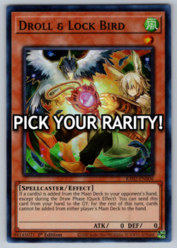 Droll & Lock Bird (Alt Art) Yugioh RA02-EN006 - PICK YOUR RARITY NM - Image 1