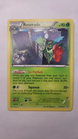 Roserade - 15/124 - Pokemon Dragons Exalted Non-Holo Rare Card - Image 1