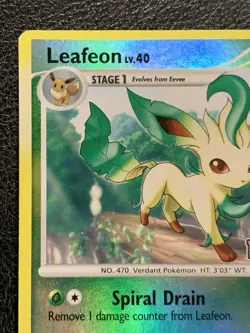 Pokemon TCG Leafeon 24/100 Reverse Holo Majestic Dawn Platinum Stamped Card LP - Image 2