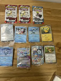 2025 Pokemon Holiday Calendar Promo Card Lot: All 8 Stamped Promos Sealed Packs - Image 1