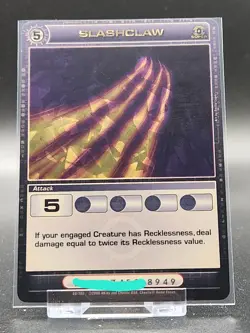 Chaotic Card : Slashclaw Silent Sands Super Rare Attack Holo - Image 1