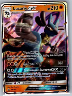 Lucario GX - SM100 SM Promos - Pokemon Card - NM - Image 1