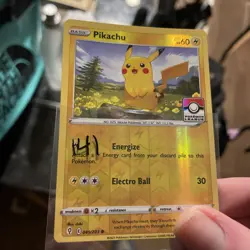 Pokemon Card Pikachu Pokemon League Reverse Holo 049/203 Near Mint - Image 1