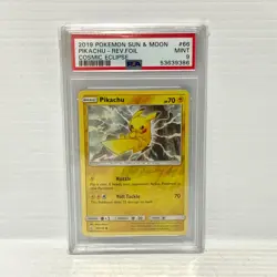 PSA 9 - Pikachu 66/236 Reverse Holo - Cosmic Eclipse - Graded Pokemon Card - Image 1