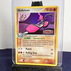 Medicham 34/108 EX Power Keepers Reverse Holo Stamped Pokemon Card - Image 1