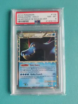 Feraligatr Prime [PSA 8] 108/123 Heartgold Soulsilver Holo Card - Image 1