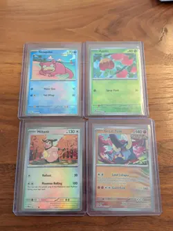 Prismatic Evolutions Master Ball Card Lot. Miltank, Great Tusk, Applin, Slowpoke - Image 1